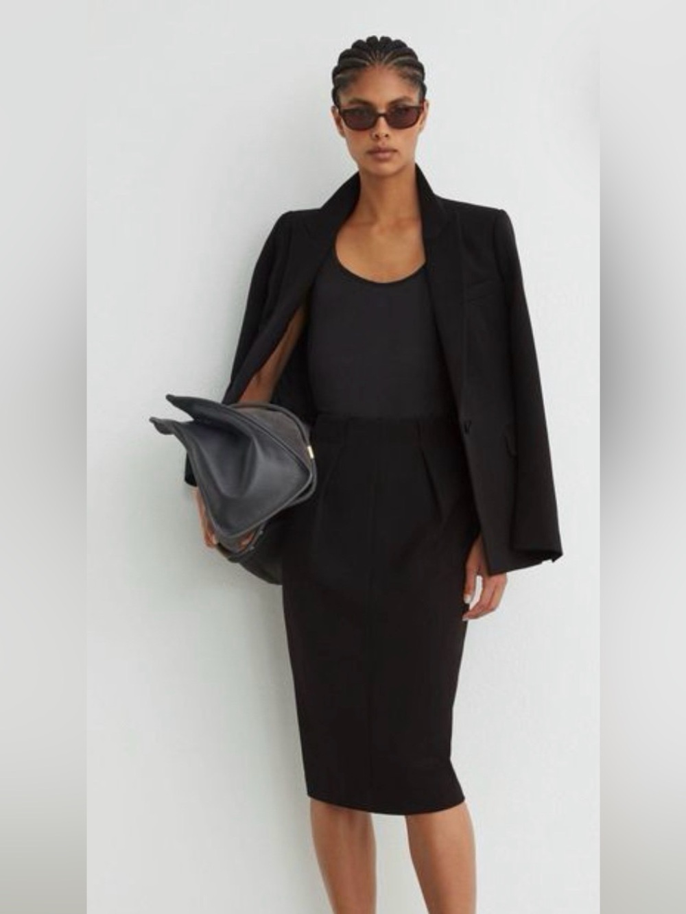REISS Black Tailored Skirt Suit – Size 6